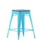 Flash Furniture 24" Teal Metal Counter Stool-Teal Poly Seat, 4PK 4-ET-31320-24-TL-R-PL2C-GG - alternate 10
